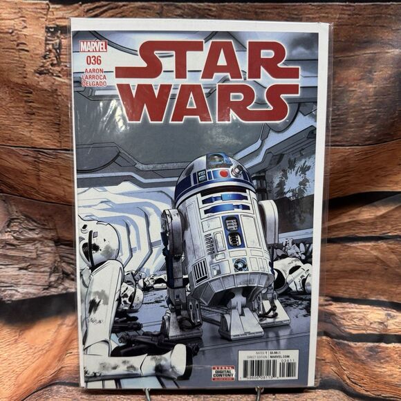 Star Wars #36 Marvel Comic Book (2017) R2-D2 Jason Aaron Larroca Delgado R2-D2 - Picture 1 of 1